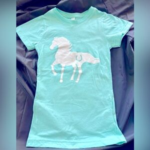 Girls youth size 5/6 Western horse tshirt